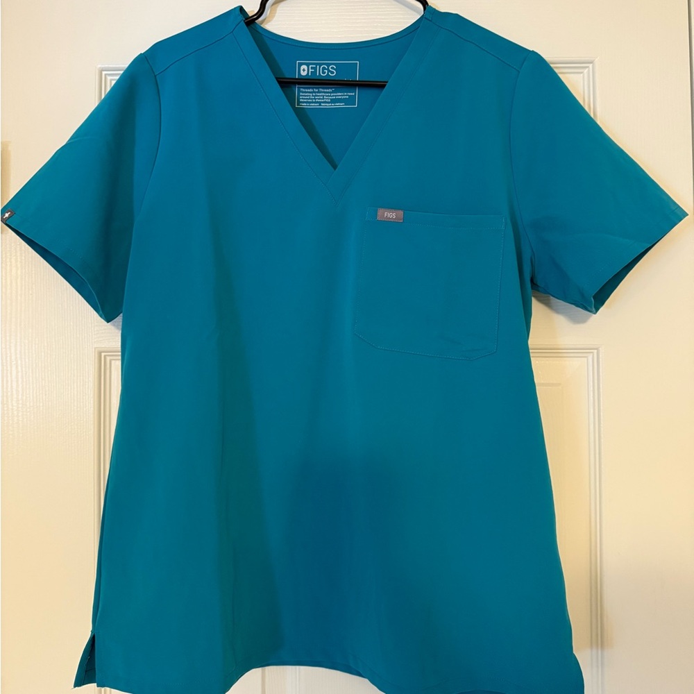 Figs - women's Teal Catarina™ - One-Pocket Scrub Top